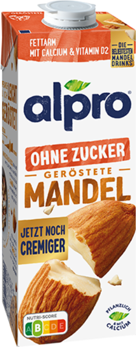 Alpro Mandeldrink ohne Zucker Tetra 8x100cl