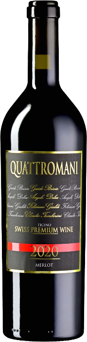 Merlot del Ticino Quattromani Swiss Premium 75cl