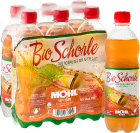 Möhl Bio Apfelschorle Pet 6-Pack 50cl