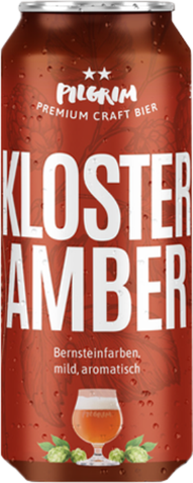 Pilgrim Craft Bier Kloster Amber Dose 6-Pack 50cl