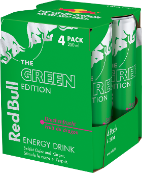 Red Bull The Green Edition Drachenfrucht Dose 4-Pack 25cl