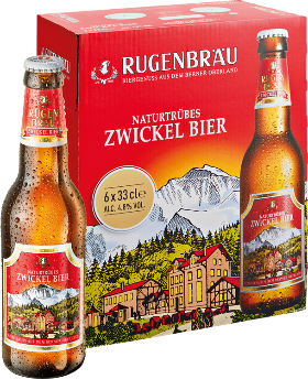 Rugenbräu Zwickel Bier naturtrüb EW 6-Pack 33cl