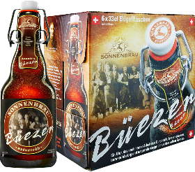 Sonnenbräu Büezer naturtrüb Bügel EW 6-Pack 33cl