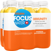 FocusWater immunity Orange+Dragonfruit Pet 6-Pack 50cl