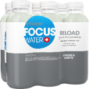 FocusWater reload Lemon+Lime Pet 6-Pack 50cl